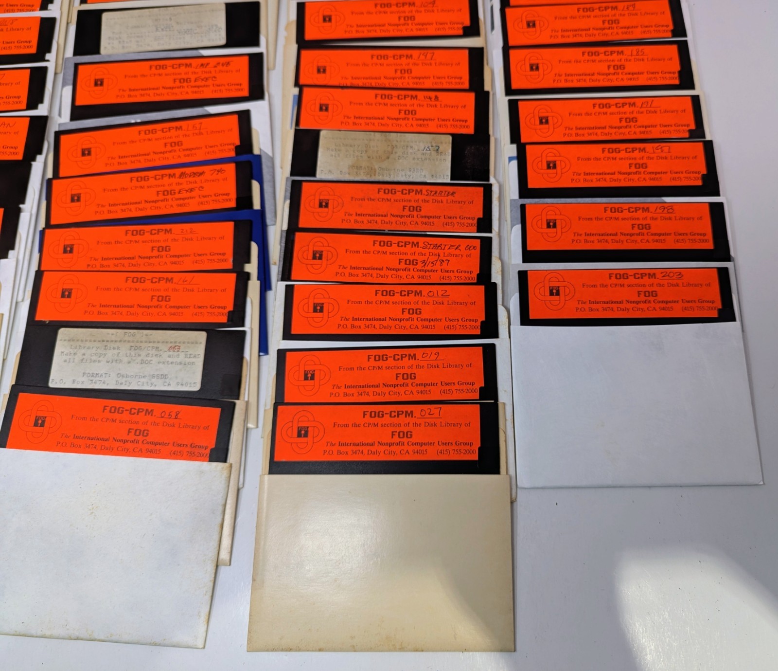 Fog Remote System User's Guide & 43 - 5.25" Disk Lot - Osborne CPM Disk Library!