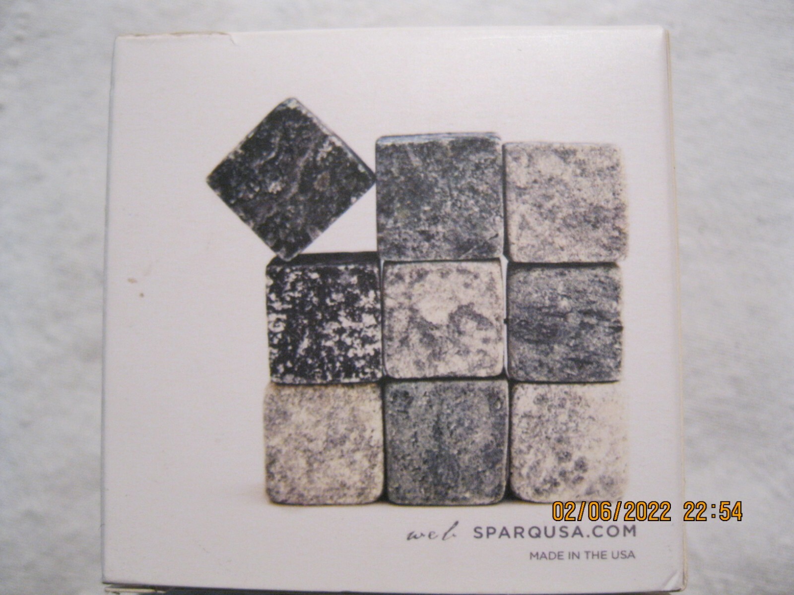 Whiskey Wine & Tea Ice Cubes Undiluted Drinks Sparq Stone Rocks Set of 9