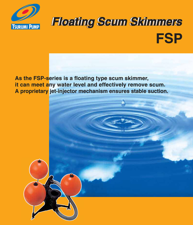 Floating Pond Skimmer -Tsurumi Pump FSP Series: Removes Suspended Matter