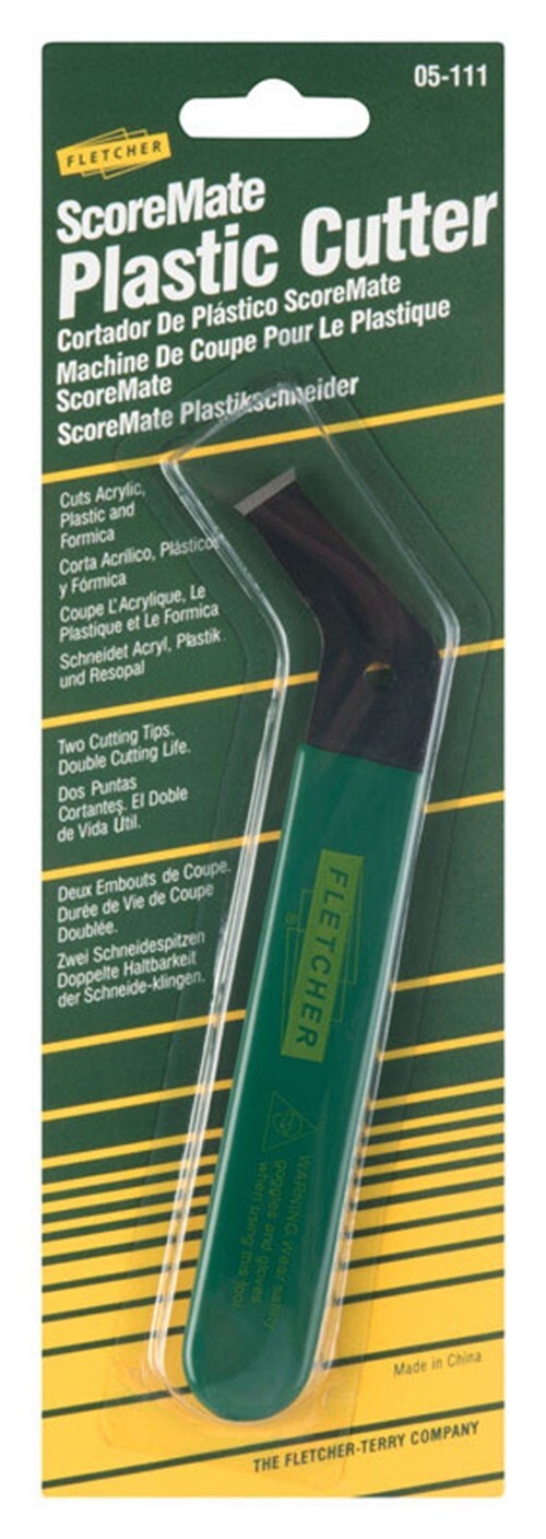 Fletcher 05-111 ScoreMate Double-edge Plastic Fixed Blade Cutter 4 H in.
