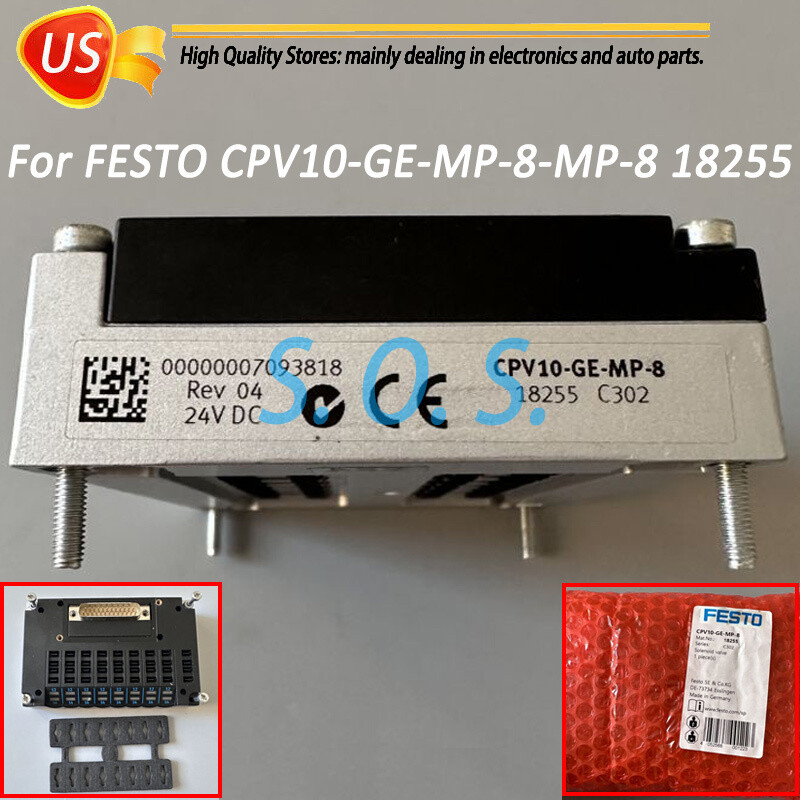 New In Box For FESTO CPV10-GE-MP-8-MP-8 CPV10GEMP8MP8 18255 Solenoid Valve