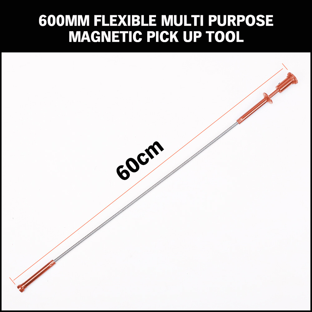 HORUSDY Magnet Pickup Tool Flexible Telescoping Claw LED Light Grabber Extend