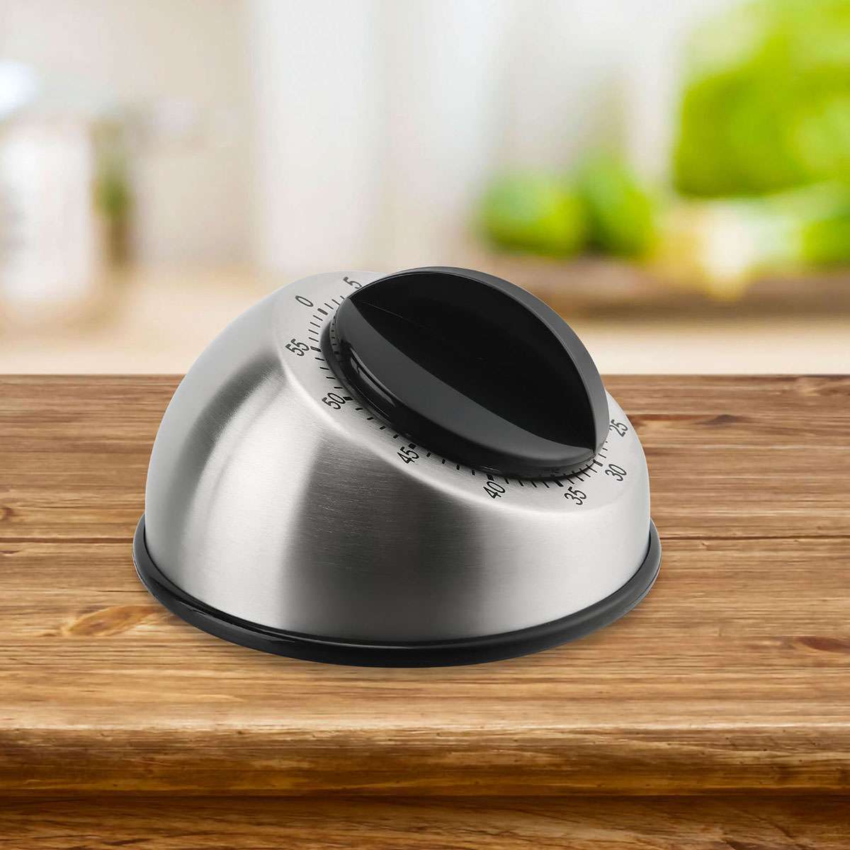 Mechanical Kitchen Timer 60min Countdown Cooking Wind Up Visual Alarm Reminder