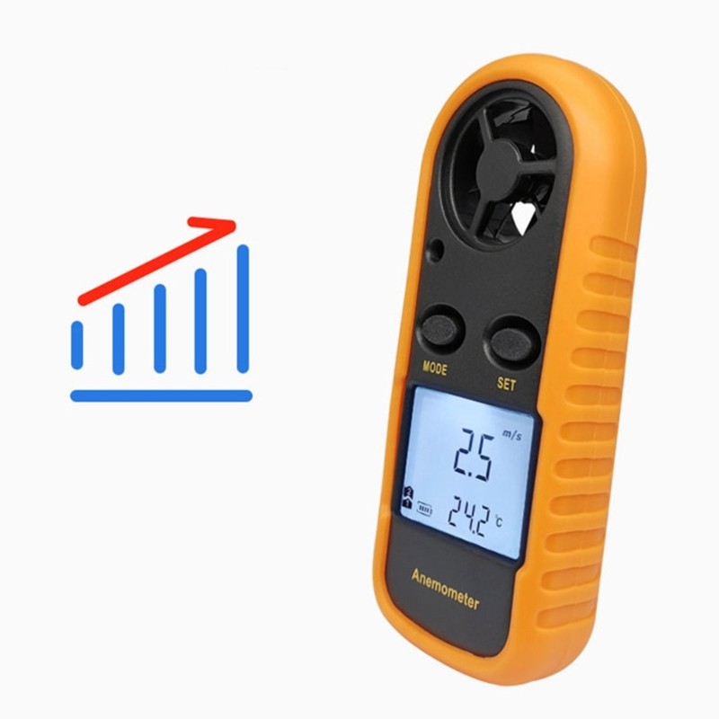 Digital Anemometer Handheld High Precision Meter Temperature Tester