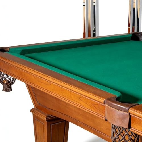 Pool Table Cloth Replacement—Billiard Felt with 6 Rail Strips—Pre 7ft Green