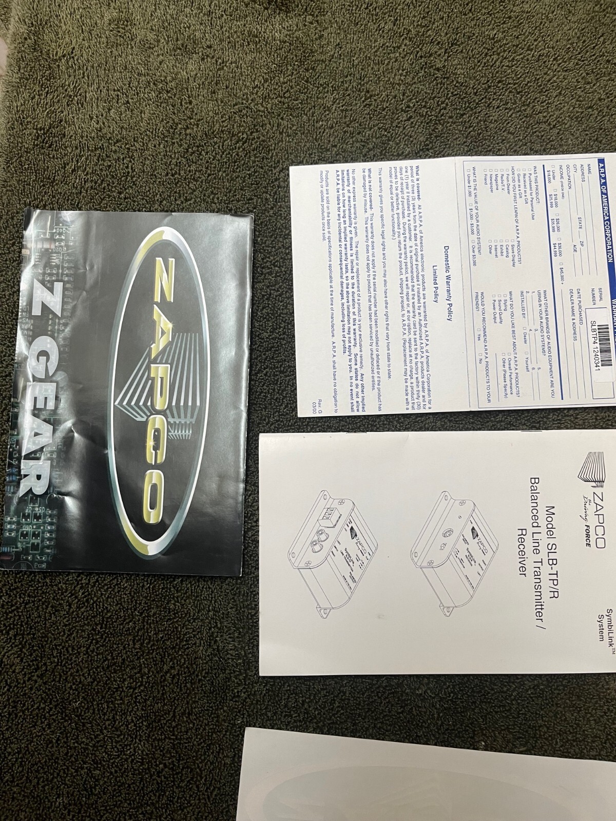 Zapco SLX-4 With Certfied Test Results