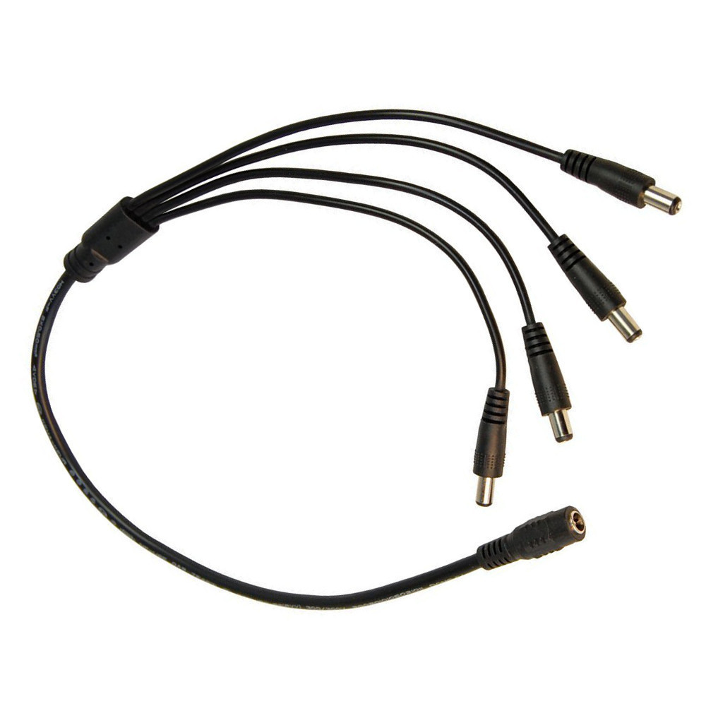 HQRP CC hembra a 4 Macho Cable divisor de la energía para ZMODO POE CCTV Cámara