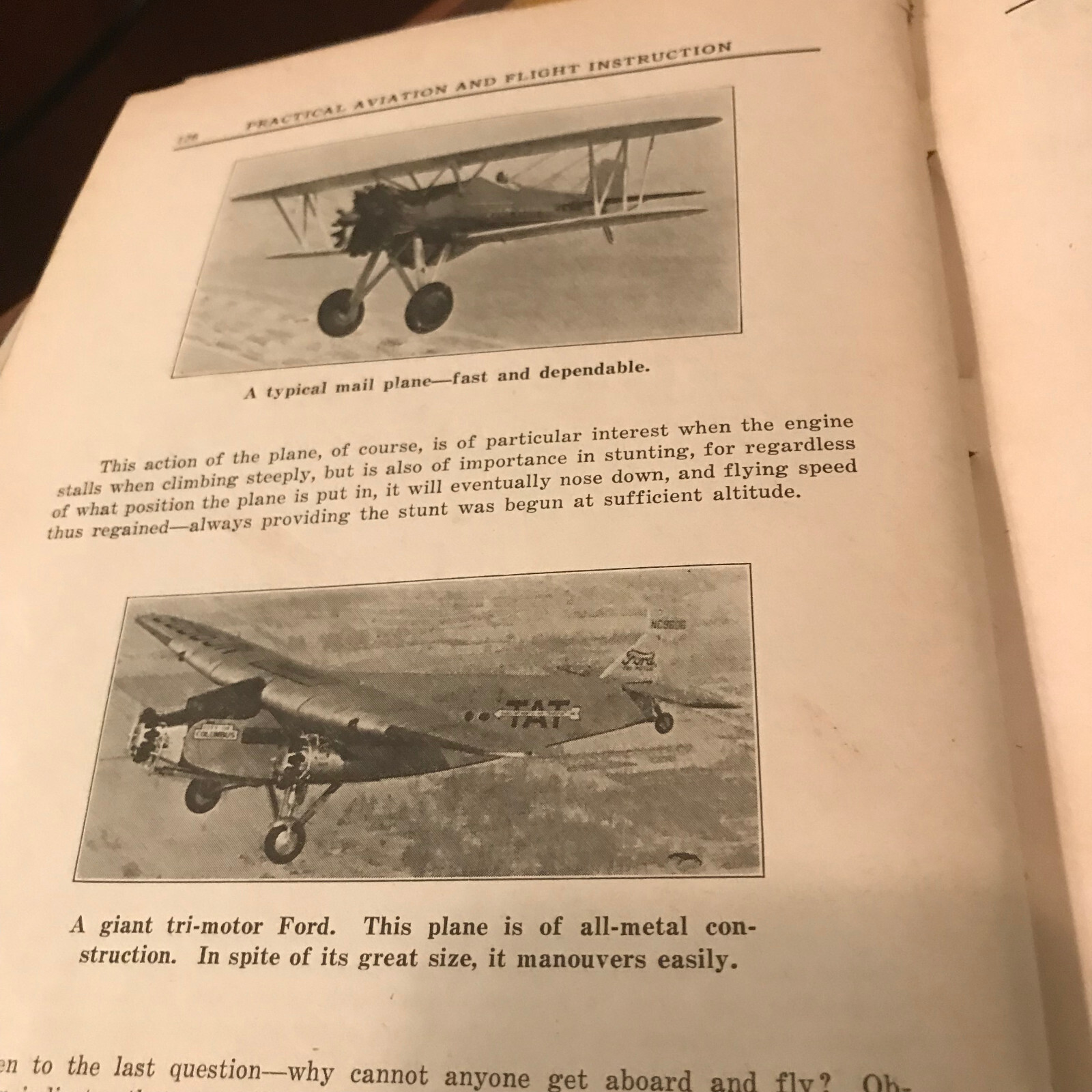 Original 1927 "Practical Aviation & Flight Instruction" by Harry Dille