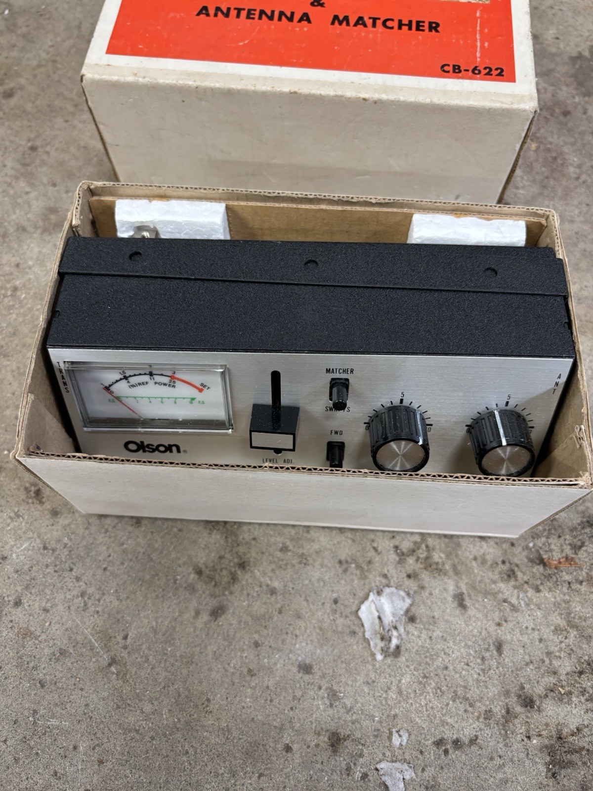 Vintage Olson Electronics CB067 SWR FS Meter antenna matcher