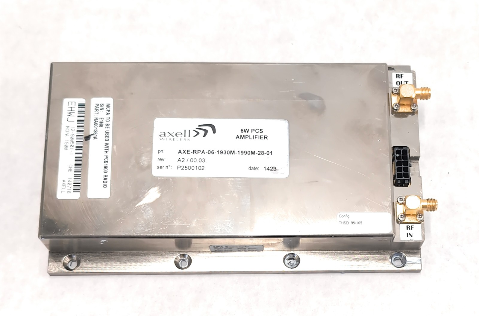 Axell Wireless 6W MCPA Amplifier for PCS1900 Radio AXE-RPA-06-1930M-1990M-28-01