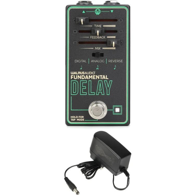 Walrus Audio Fundamental Series Delay Pedal with Power Supply