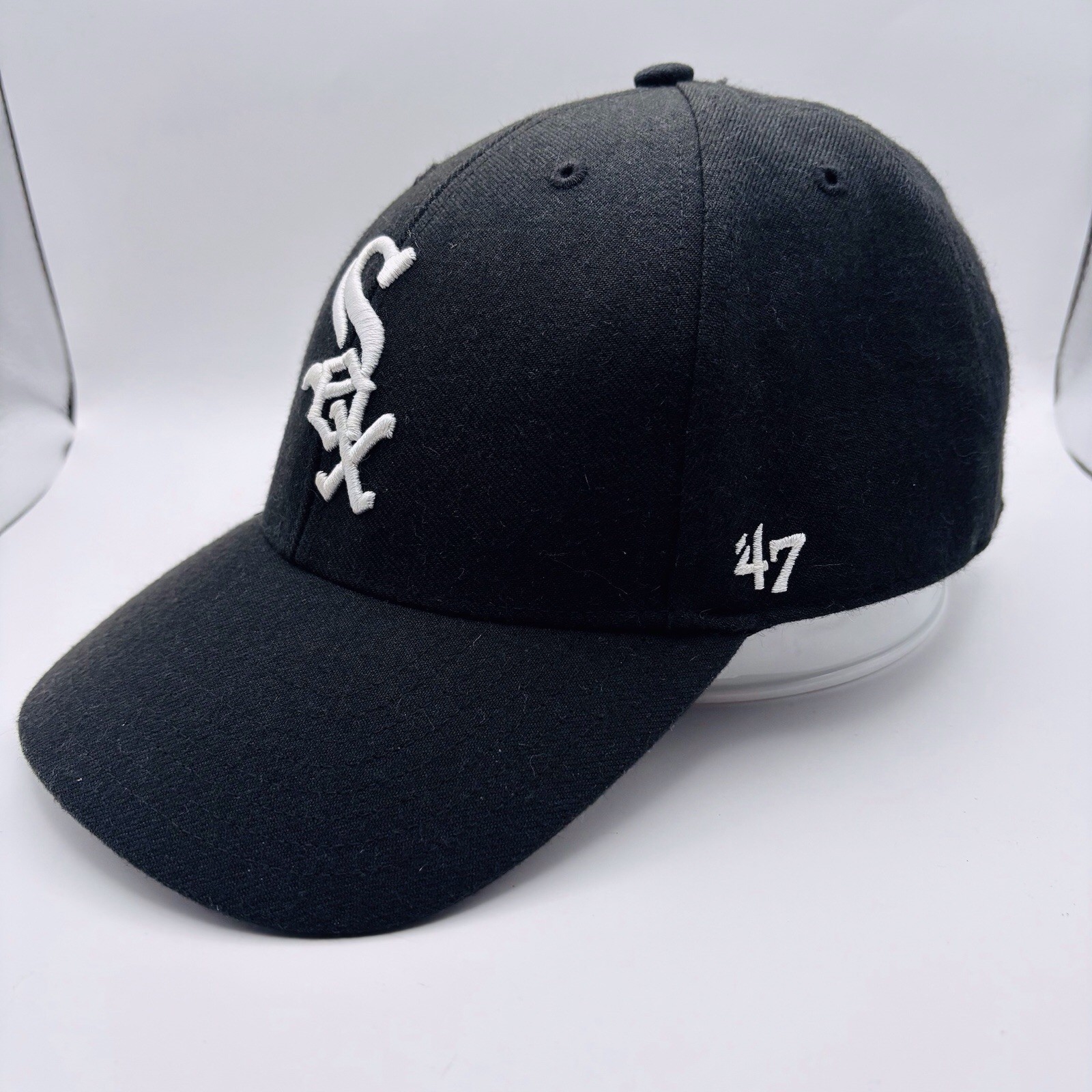 SOX ERA Hat Mens Black 47 Adjustable Made in USA Authentic Collection E2-803