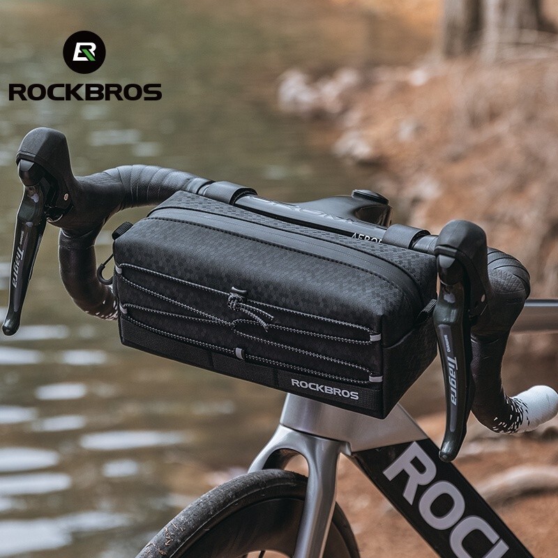 ROCKBROS Cycling Handlebar Bag Multifunctional Portable 2L Shoulder Bag Tube Bag