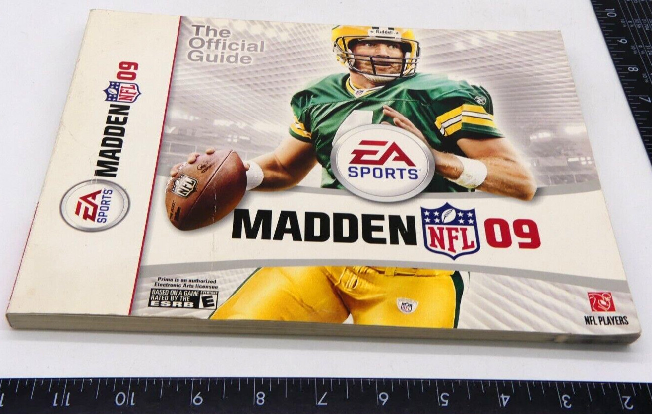 Madden NFL 09 Strategy Players Game Guide Book Football Brett Favre 2009