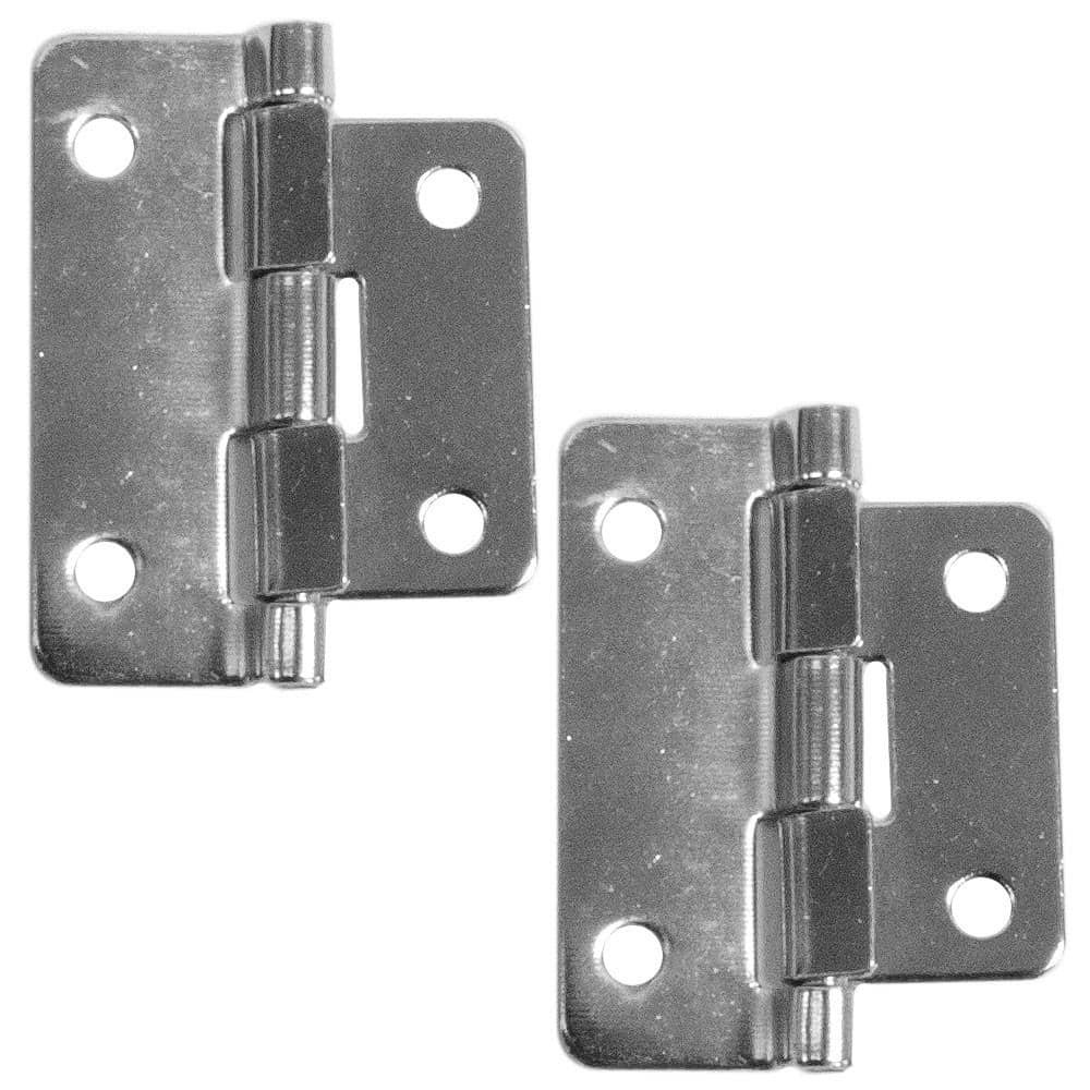 Pair of Chrome Lift Off Hinges 2 Piece