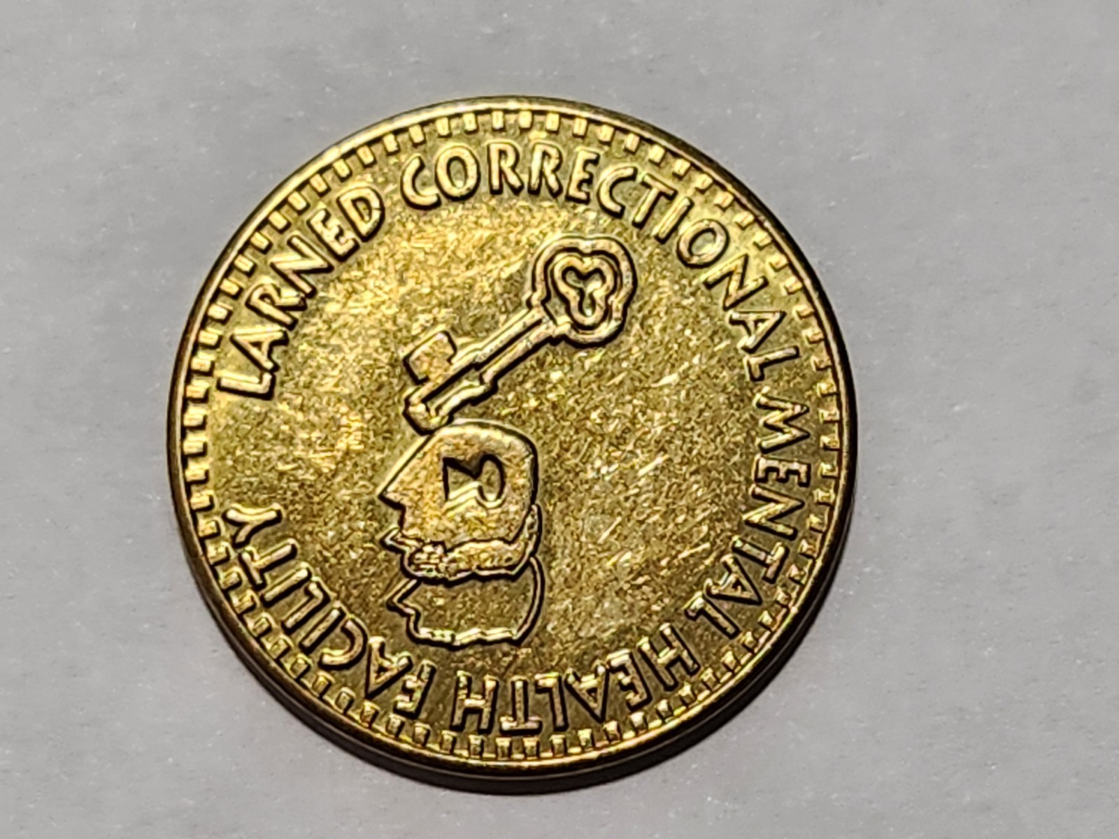 Larned Correctional Mental Health Facility Prison Token - Larned, KS.