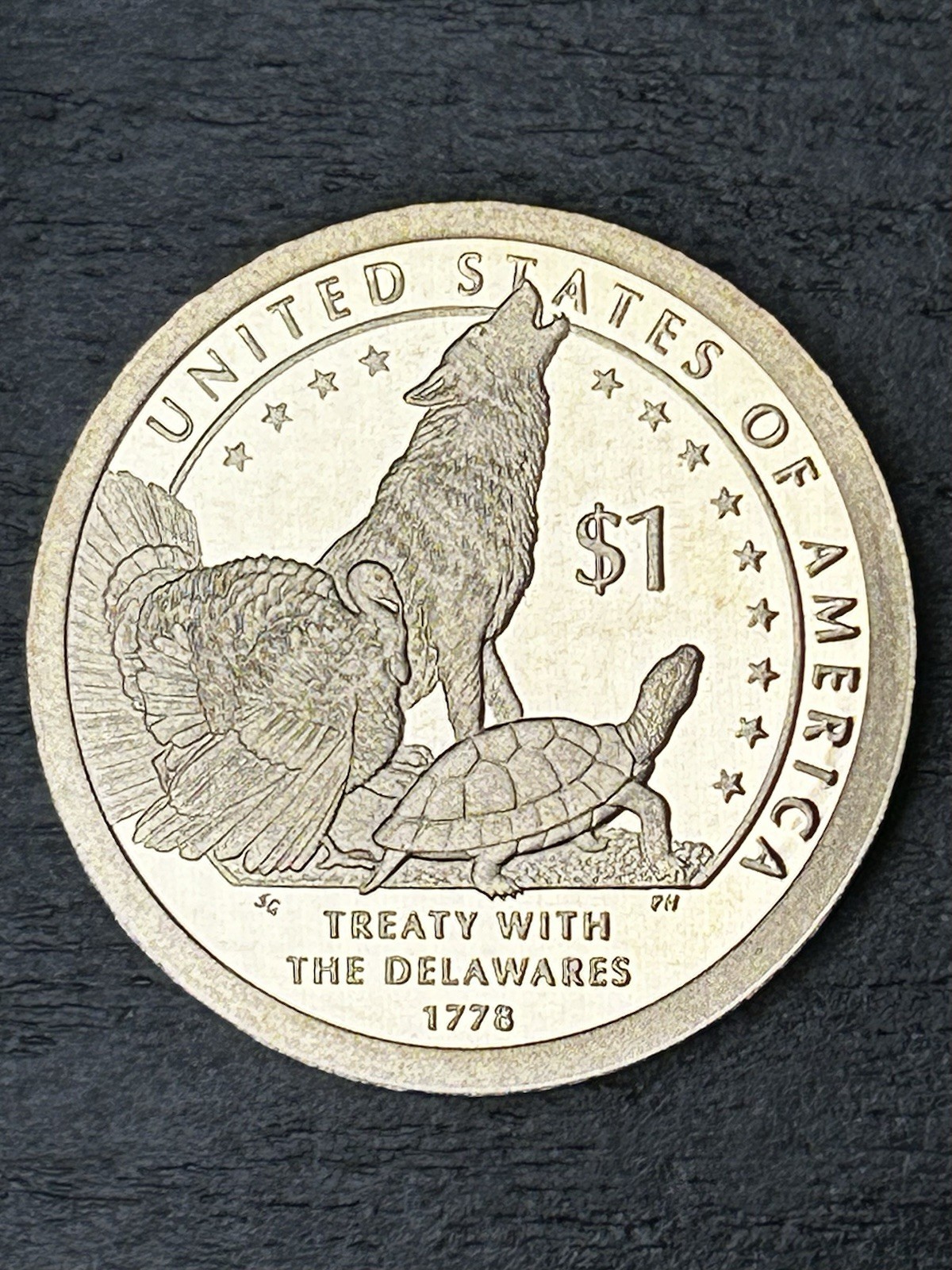 2013-S Sacagawea Treaty With The Delawares 1778 Gem Proof Dollar Coin Imaged N67