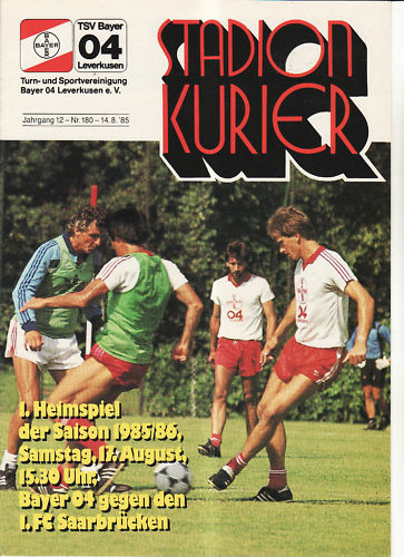 Bl 85/86 Bayer 04 Leverkusen - 1. FC Saarbrücken, 17.08.1985