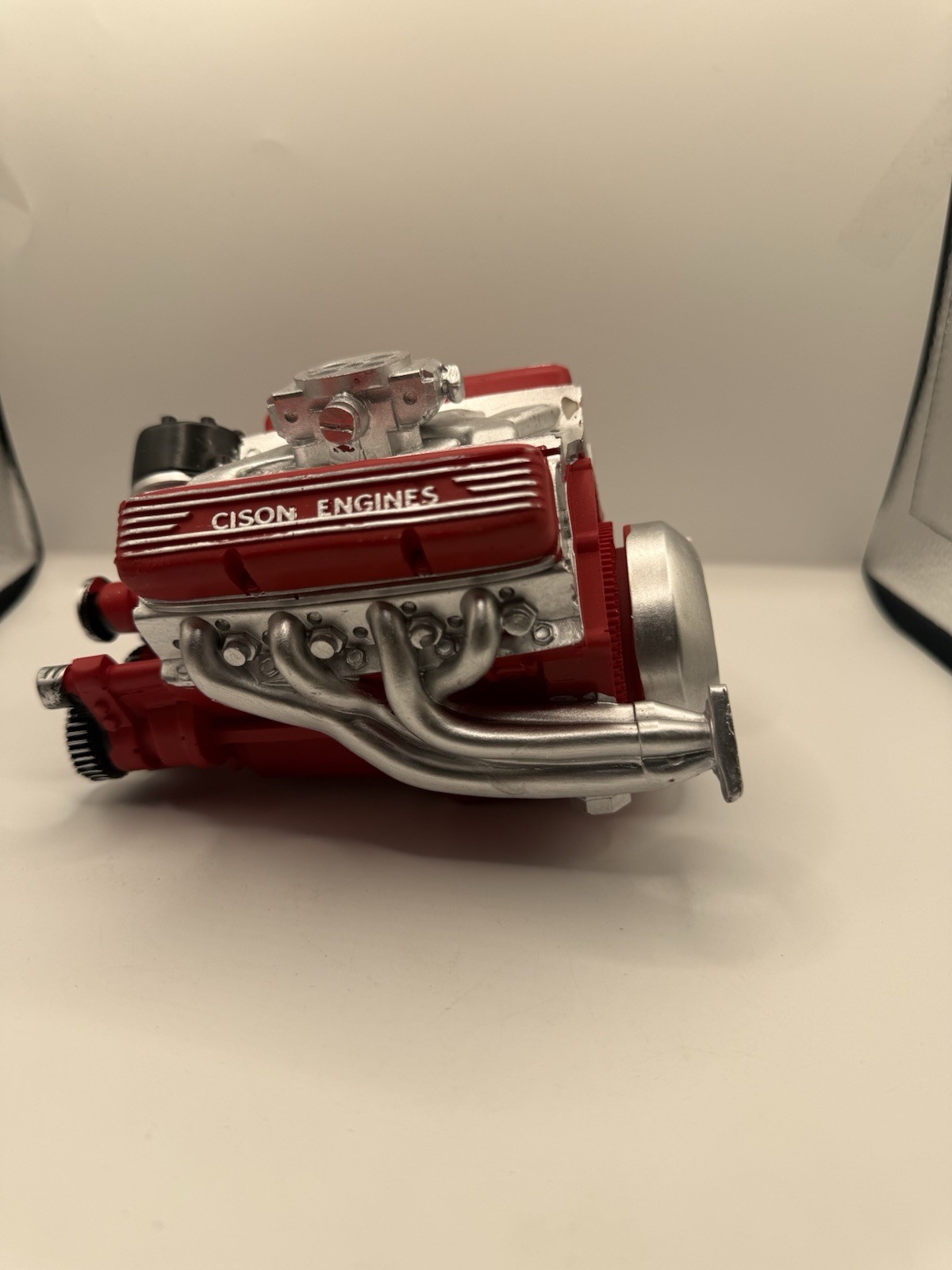 Cison Engines V8 Gasoline small block Motor Plastic Model replica advertising