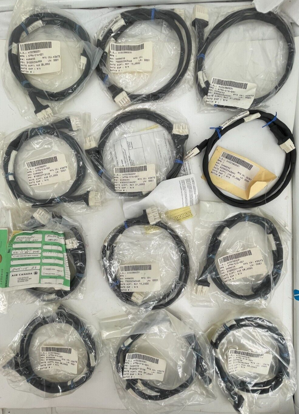LOT of 12 Cable Assembly IFE Jet Plane Aircraft Aviation Boeing #539