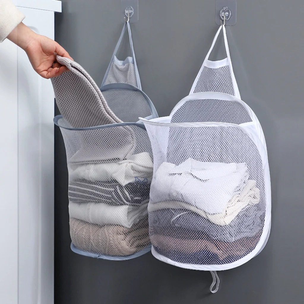 Dirty Laundry Basket Organizer Foldable Round Waterproof Storage Bag Bucket Clot