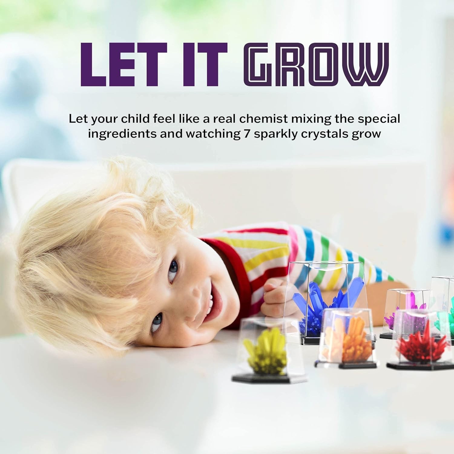 Kids Crystal Growing Science Kit – Fun STEM Experiments for Ages 8-14