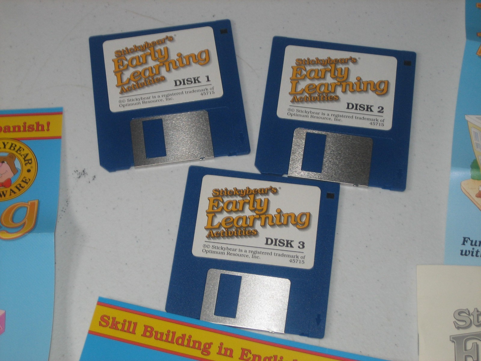 Vintage Stickybear's EARLY LEARNING AGES 2-6 Mac Software - Floppy Disc Big Box