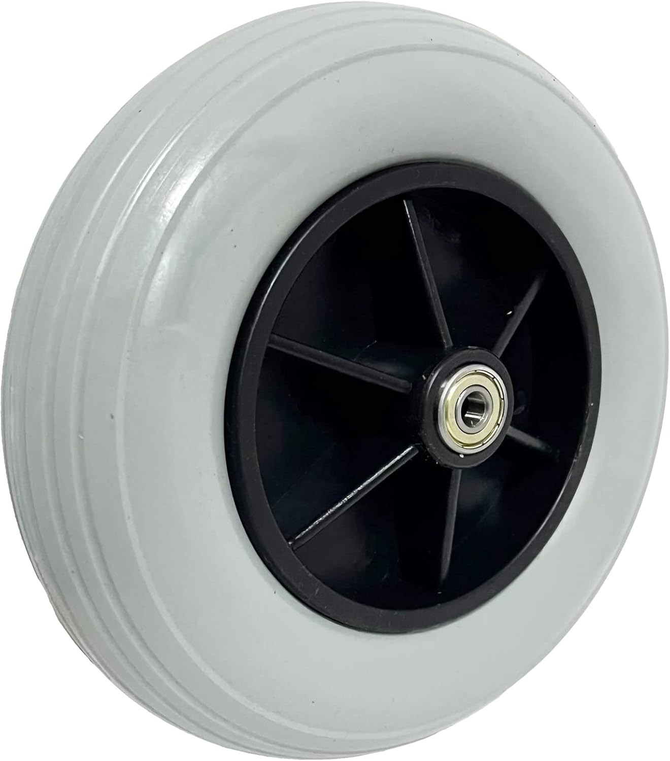 8" x 2" (200x50) Caster Solid Rubber Front Rear Caster Tires Wheels Assembly for