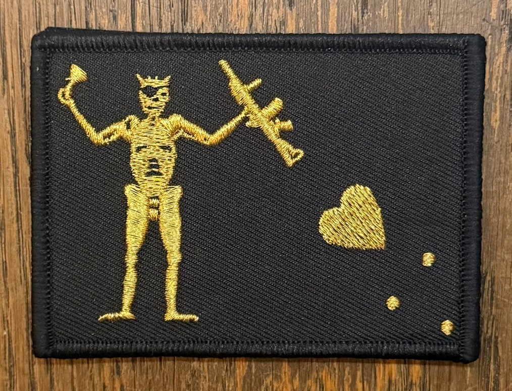 Privateer Group "Blockbeard Queen Ann's Revenge" Blackbeard Black & Gold Patch