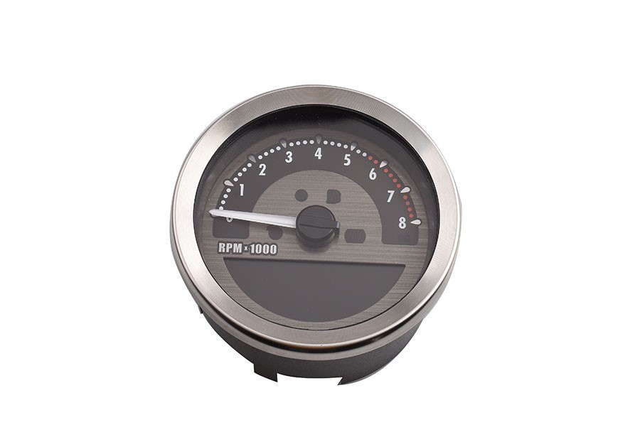 V-Twin 39-0012 4" Electronic Speedometer Assembly Black