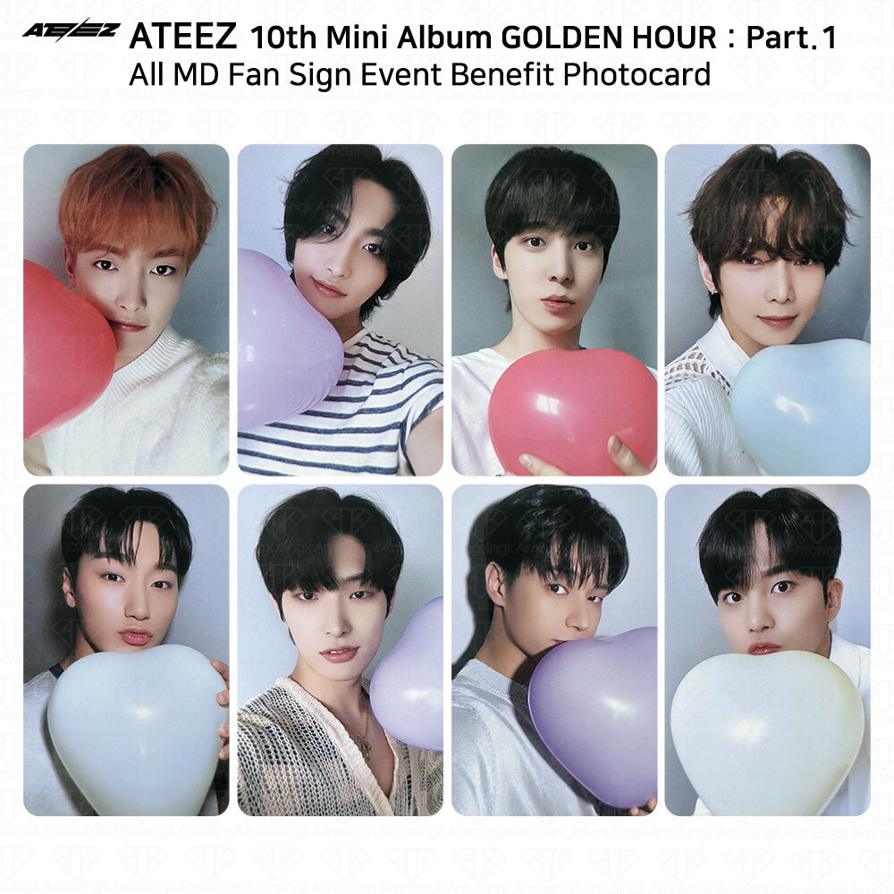 ATEEZ 10th Mini Album Golden Hour Part.1 ALL MD Fan Sign Event Photocard