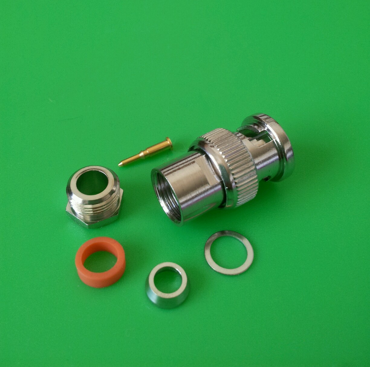 (2 PACKS) BNC Male 6-Piece Solder Type Connector RG59/62 - USA Seller