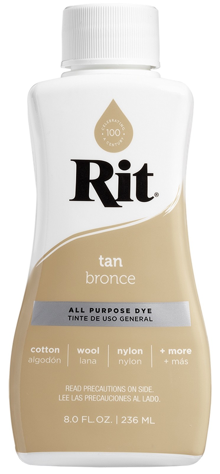 Nakoma 8-16 Rit Dye Liquid 8oz-Tan