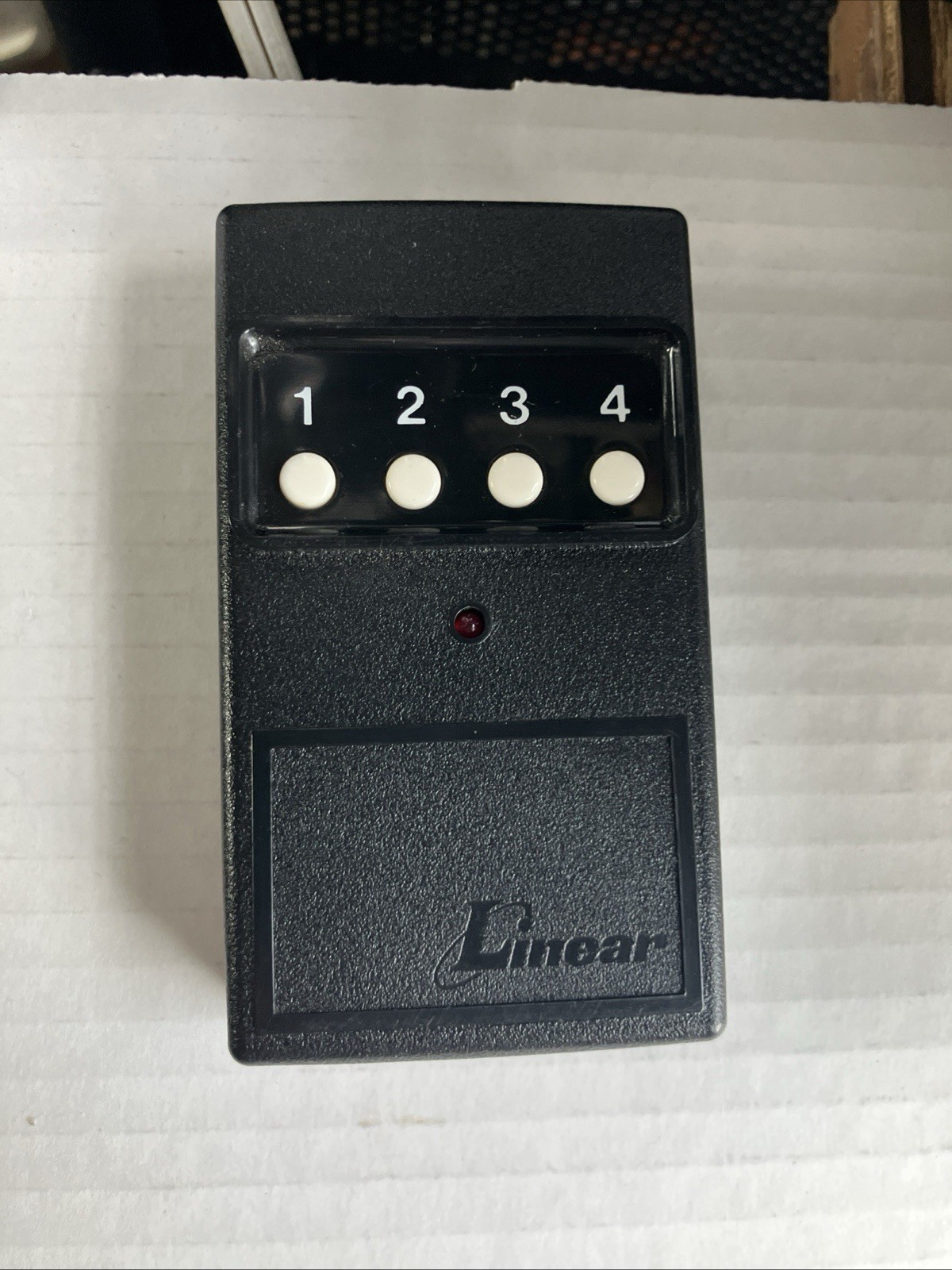 📳 OEM Linear DT-4 4 Button Remote Transmitter 310MHz 8 Dip Switch GuC Tested