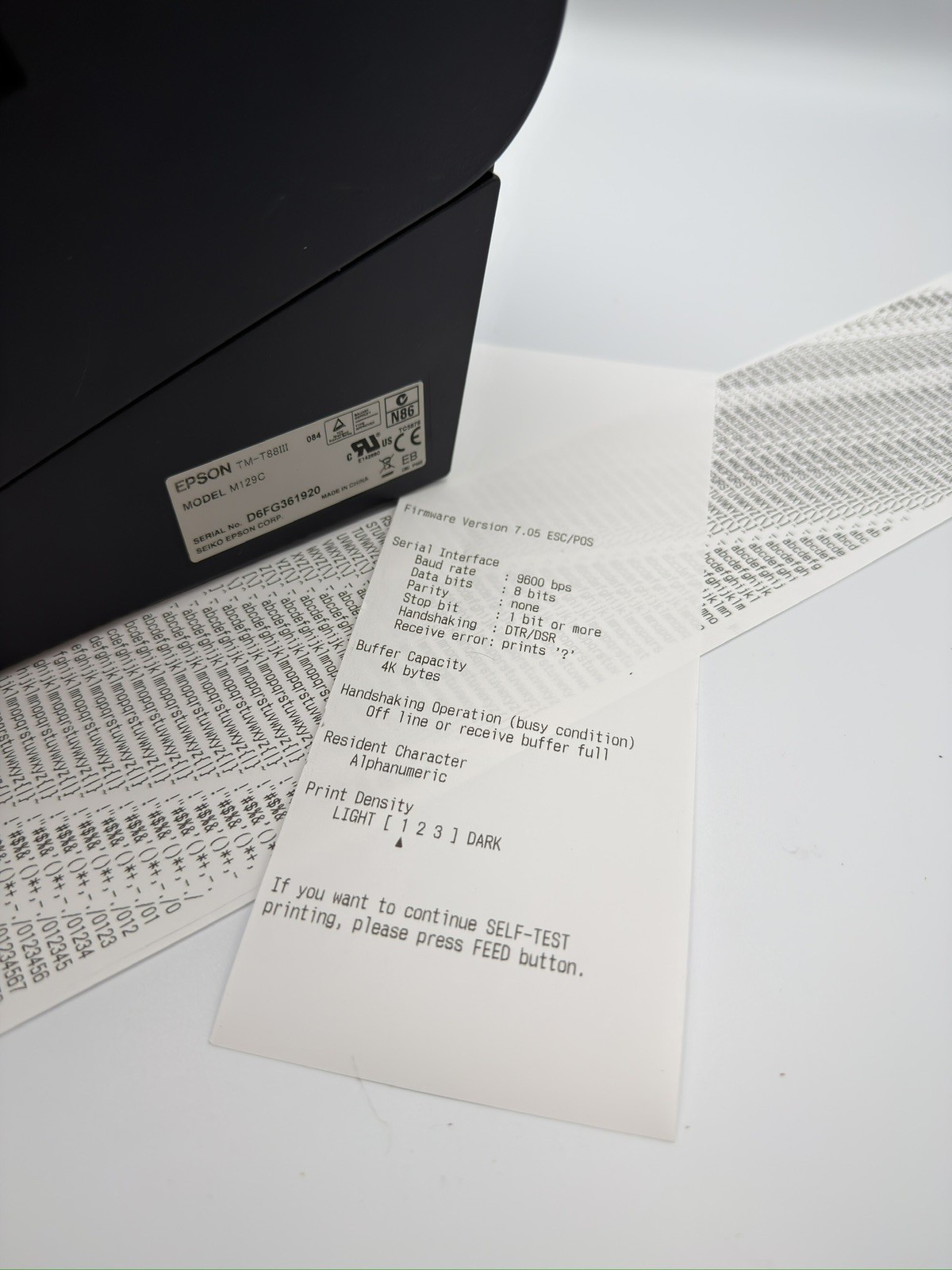 Epson TM-T88V M244A Thermal Receipt POS Printer Parallel 36 Pin Interface Tested