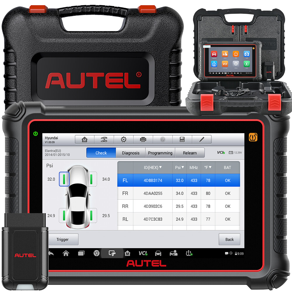 Autel MaxiCOM MK900TS TPMS Programming Reset Diagnostic Bi-directional Scanner