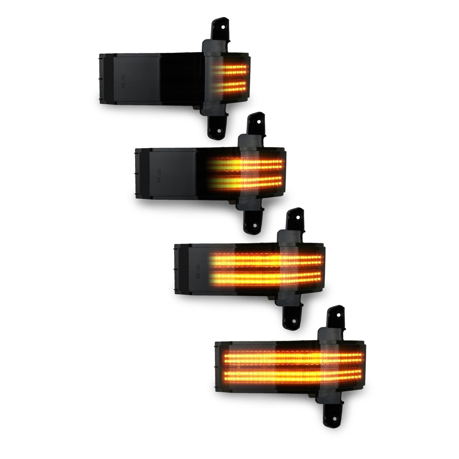Sequential LED Side Mirror Marker Light For 2014-2019 Chevy Silverado GMC Sierra