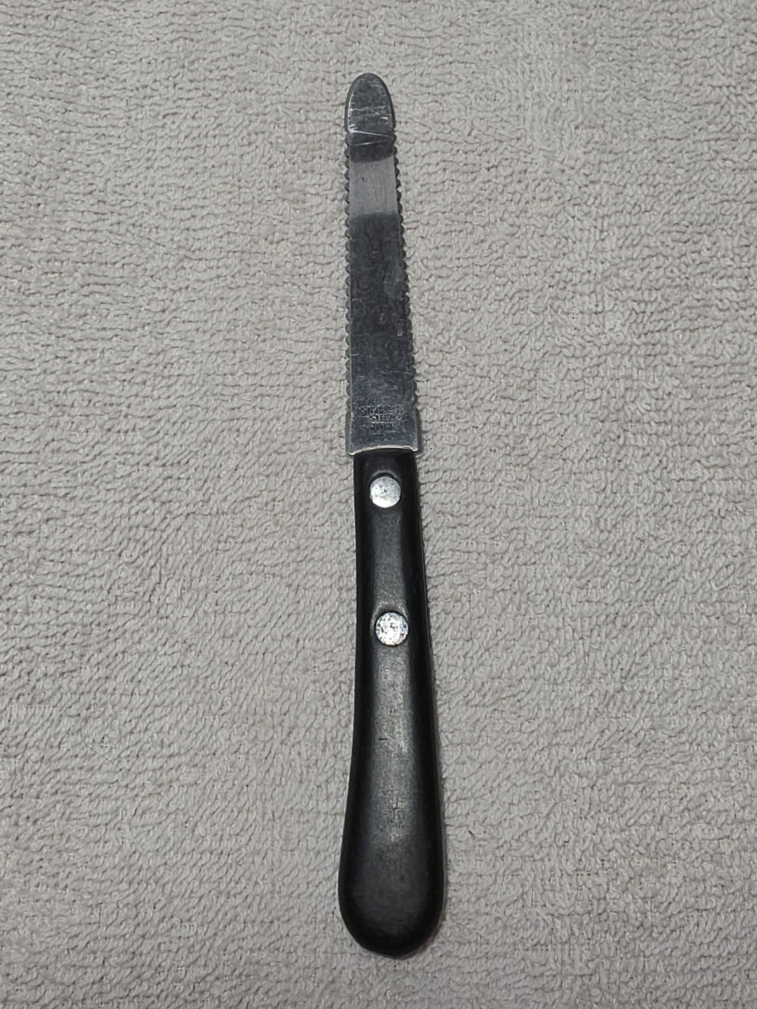 Japanese Stainless Grapefruit Knife Wood Mid Century Modern