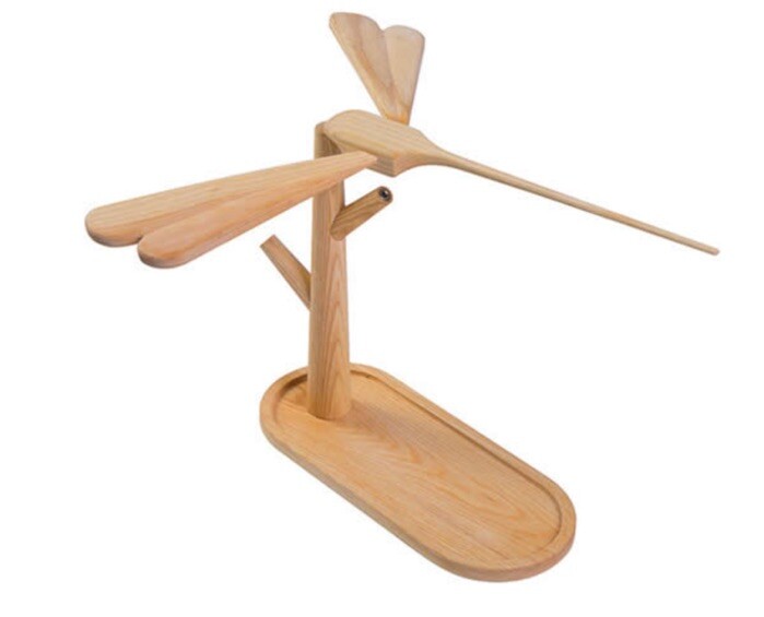 Handmade Wooden Dragonfly Balance Night Light