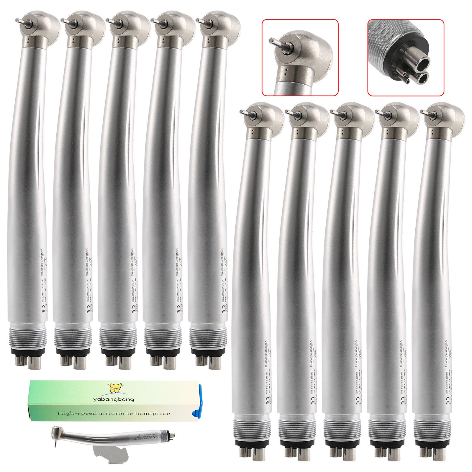 10* NSK PANA MAX Style Dental High Speed Handpiece Push Button 4Hole Air Turbine