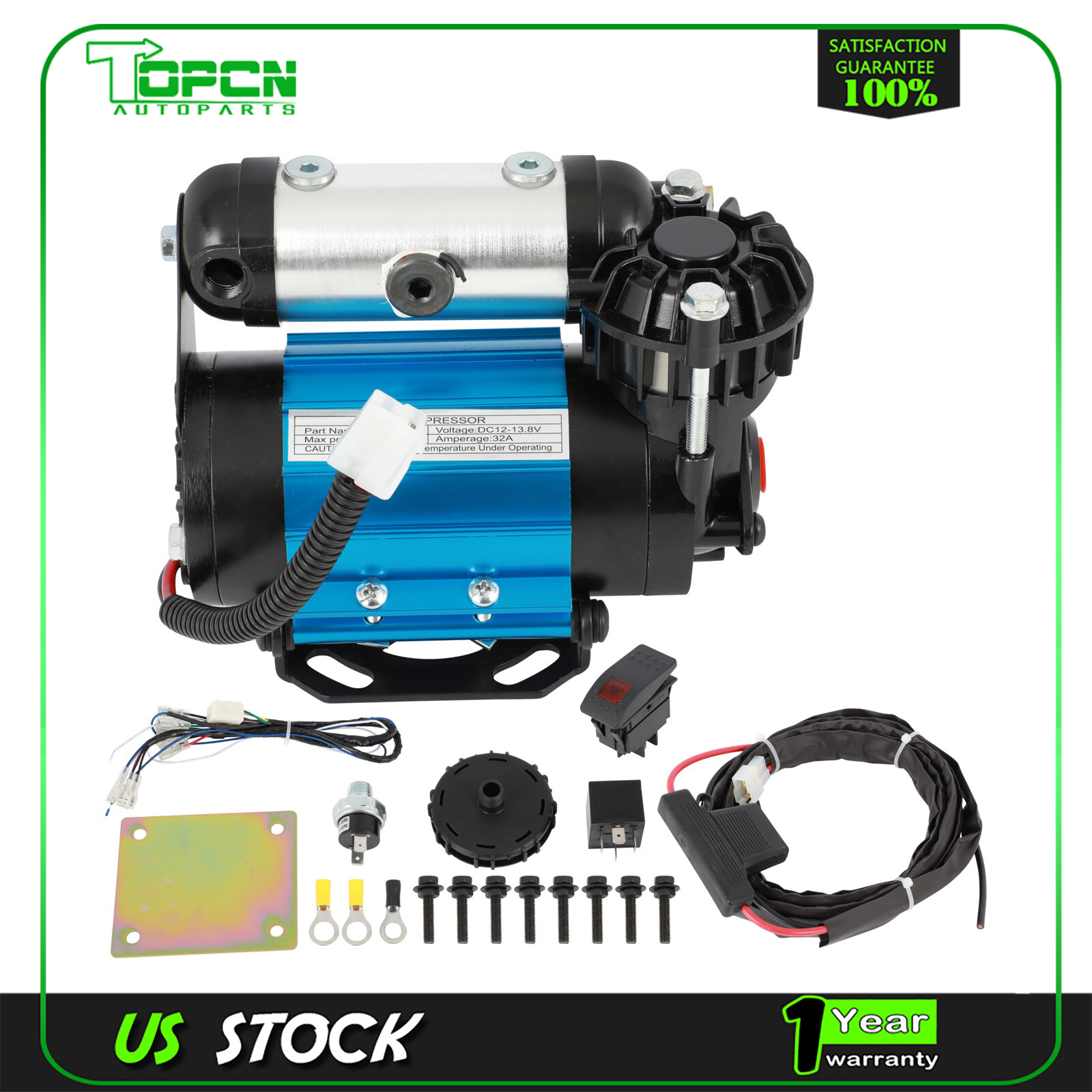 12 V Air Compressor High Performance Air Locker Differential And Tire Inflation