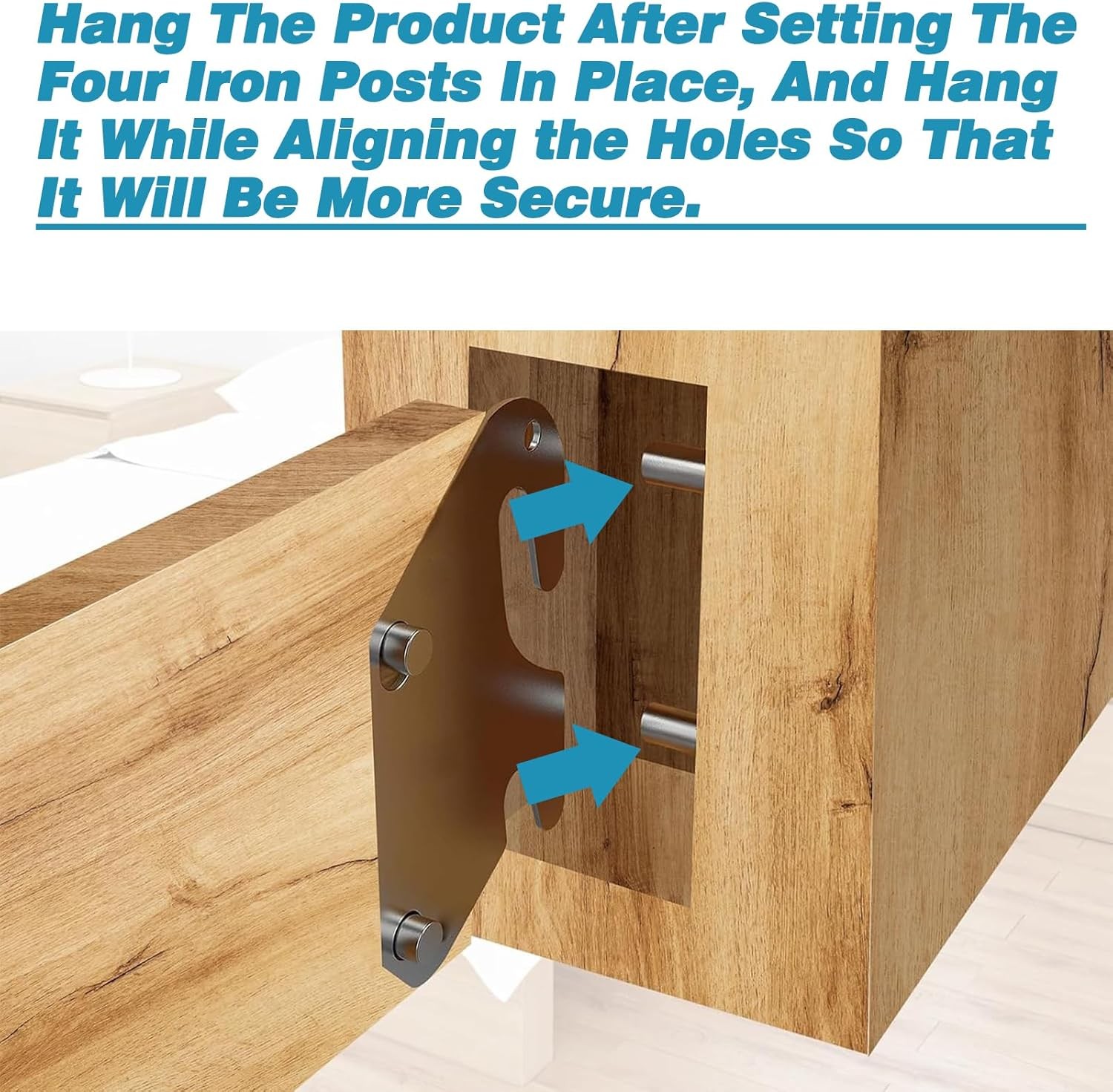 Bed Rail Brackets Bed Frame Hardware Brackets Wood Bed Rail Hook Plates Bed