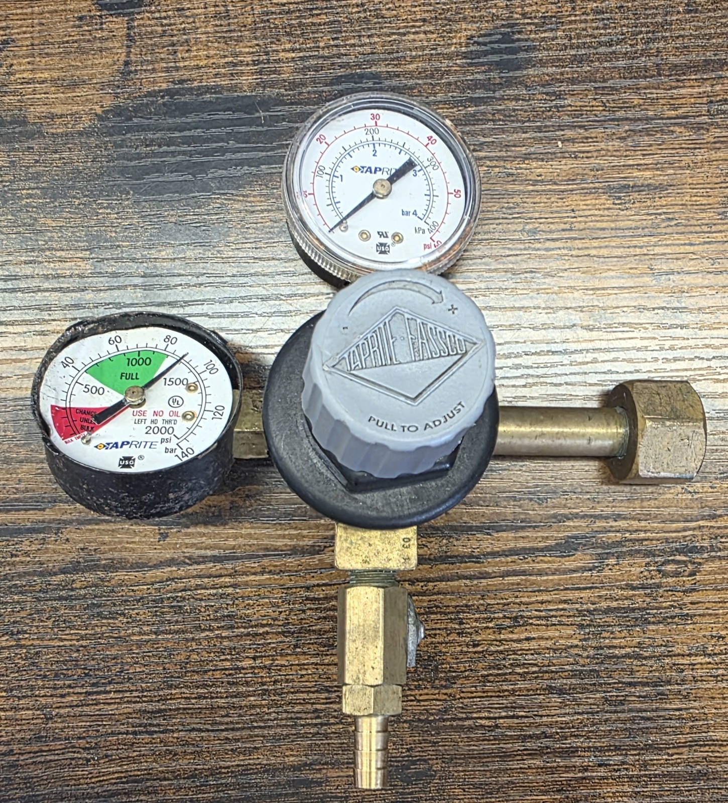 TapRite Double Gauge CO2 Regulator TC5741HP  New 0-160 psi Beer Parts Only