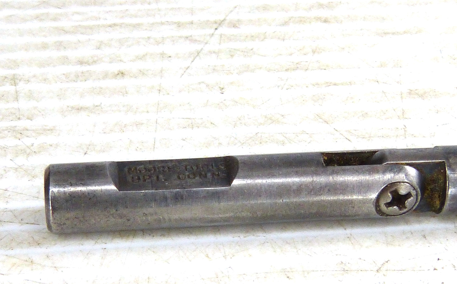 Moore Tools Dog Leg Indicator Holder Estate Find ! #2