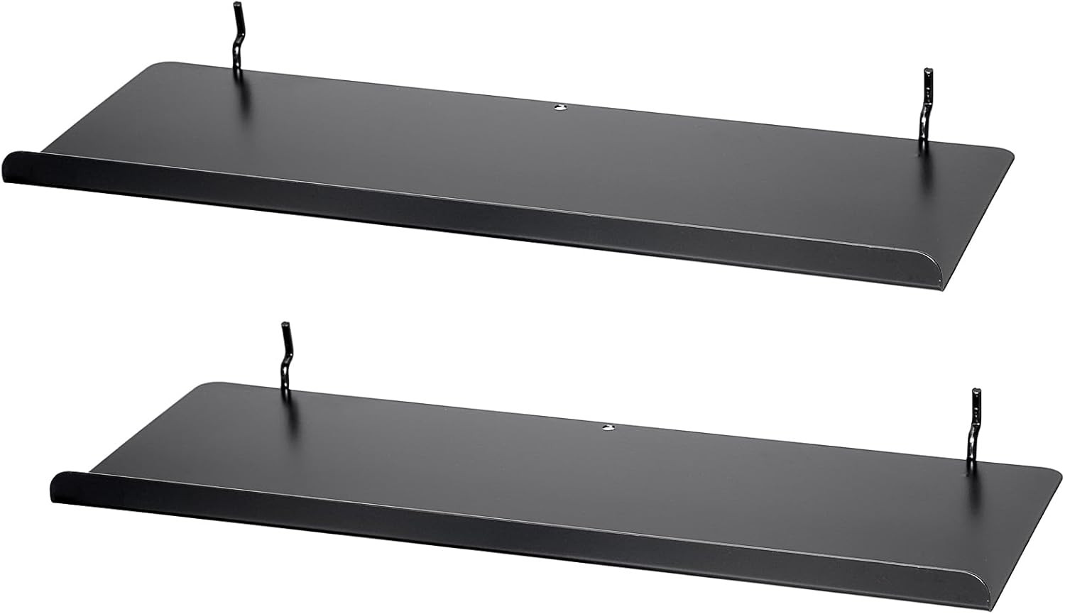 2 Pack Pegboard Shelves with Lip - 15X5.5 In, Metal Shelf Pegboard Steel Tray Pe