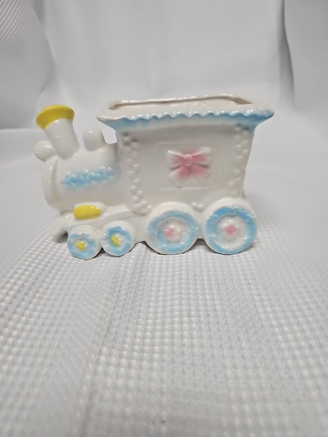 Vintage Ceramic Nursery Train Planter