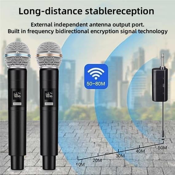 Studio Quality Wireless Karaoke Microphone Set with Durable Design & Accessories