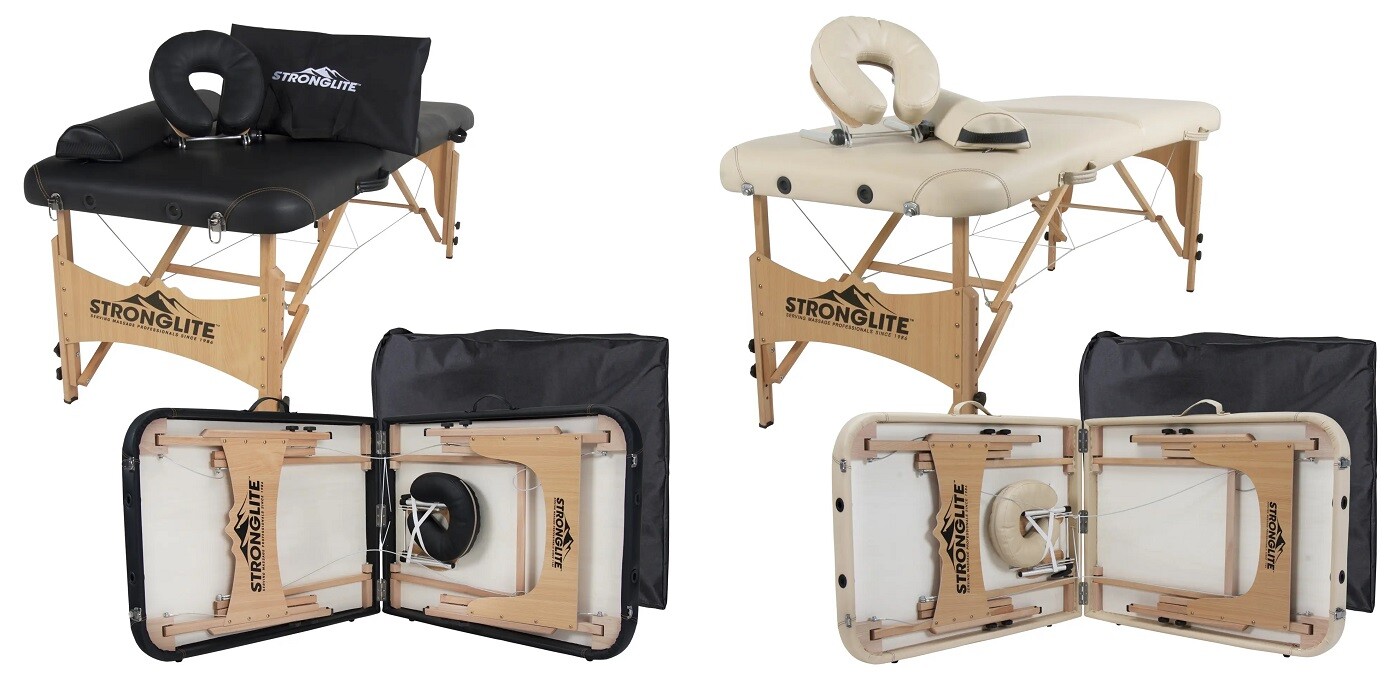 Stronglite Olympia Portable Massage Table Package with Headrest & Carry Case NEW
