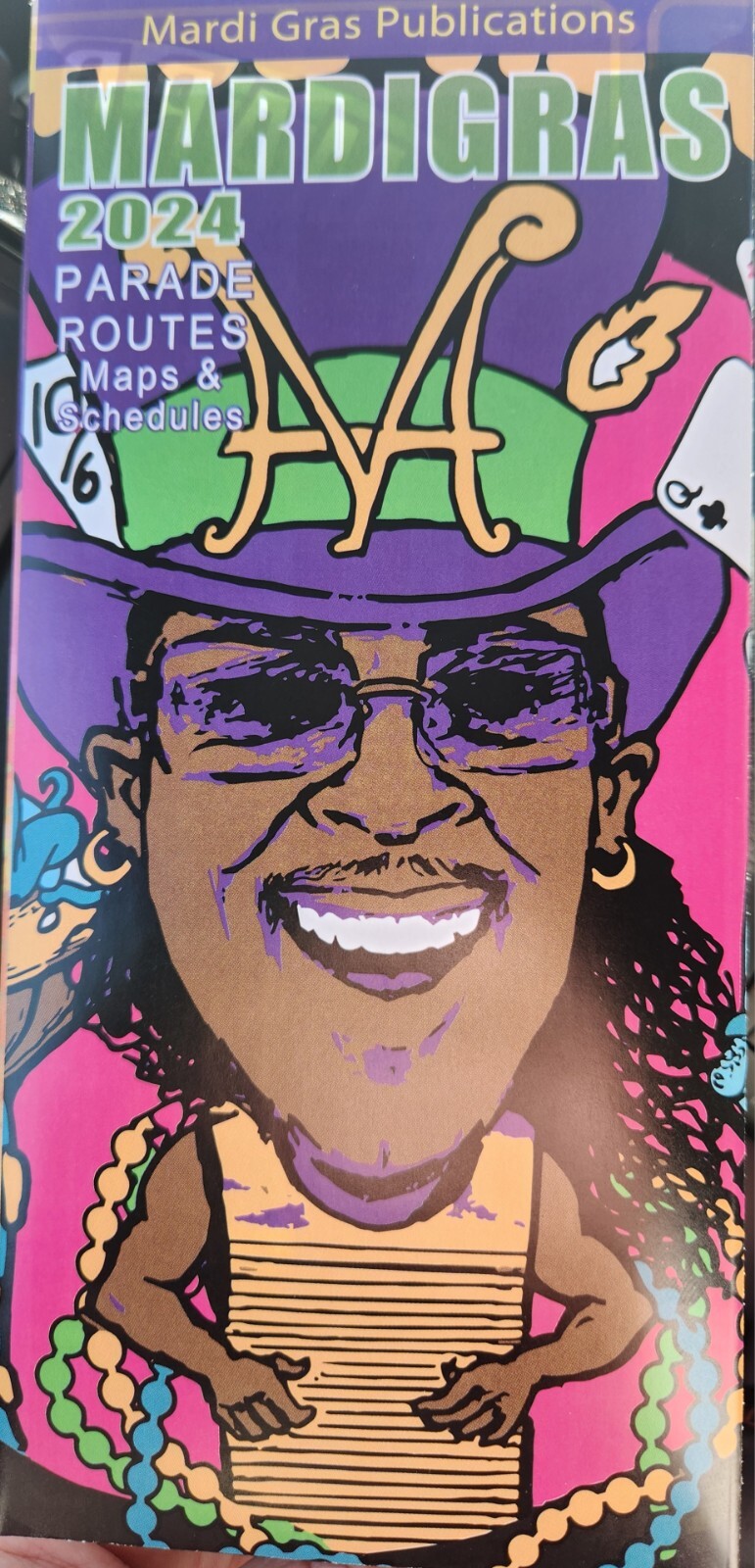 Mardi Gras 2024 Collectible Parade Route Guide New Orleans Folds Up