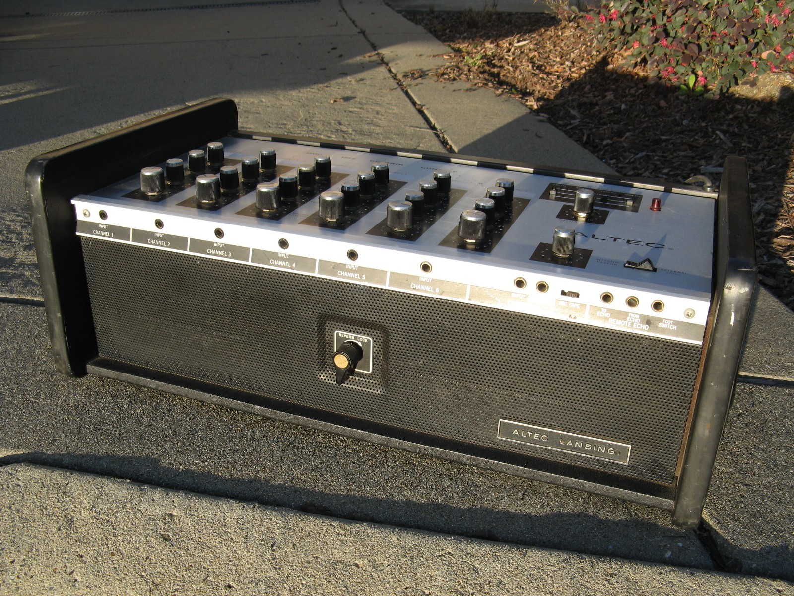 Altec 1212 1212A control console PA Reverb Echo Rust Never Sleeps Needs Work